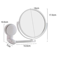 ZYCH Cosmetico Specchio Double Face Ingrandimento 10X Cosmetico da Trucco per Make up da Parete,Specchio da Trucco LED Ingrandimento con Ventosa-Bagno Make Specchio Vanity