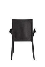 GBSHOP Sedia con braccioli/Poltrona da Giardino, Bar, Ristorante Effetto Rattan Resistente (Ordine Minimo 2 Pezzi)