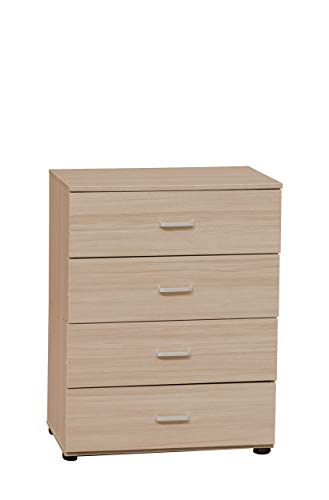 Homemania 41939 Cassettiera Ingressini con Cassetti da Camera Marrone in Legno, 63 x 40 x 82 cm