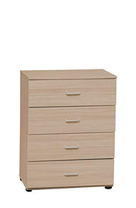 Homemania 41939 Cassettiera Ingressini con Cassetti da Camera Marrone in Legno, 63 x 40 x 82 cm
