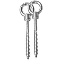 Amaca Ganci Insieme del Gancio di Sedie Ganci Heavy Duty in Acciaio Inox per I Set in Legno Altalena con Pneumatico Girevole Sedile Trapeze Yoga Argento
