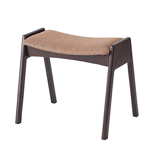 Mobili per la casa e Giardino Sgabello da casa con Rivestimento in Lino sfoderabile per Soggiorno/Camera da Letto/Ristorante/poggiapiedi Imbottito Sgabello-Lino Marrone Chiaro Ottomani da Cucina