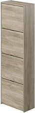 MYYINGELE Scarpiera/Armadio/Organizer a   4 Ante 25 x 52 x 163 cm   Effetto Rovere Marrone Chiaro
