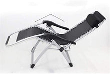 Lettini prendisole Reclinabili, reclinabili Zero Gravity Chair Lettino prendisole pieghevole, con batuffolo di cotone Sedia a sdraio Giardino per persone pesanti Spiaggia all'aperto Prato Campeggio Su