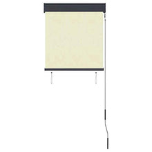 vidaXL - Tenda avvolgibile per esterni, 60 x 250 cm, colore: bianco crema