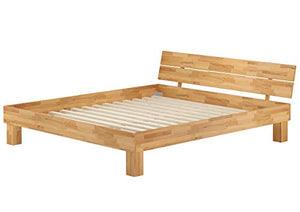 Erst-Holz Extra Largo Matrimoniale/futon 180x200 in Faggio Laccato con doghe rigide 60.80-18