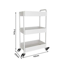 &ripiano di stoccaggio Mensole da cucina, da terra mobile rack di stoccaggio piccolo carrello verdure Sort Out multifunzione a 3 strati Scaffale Scaffale di finitura