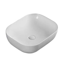 Lavandino, Ceramica, Quadrato Bianco di Alta Qualità Sopra Il Contro Lavabo del Bagno (20 * 16 * 6 Pollici)