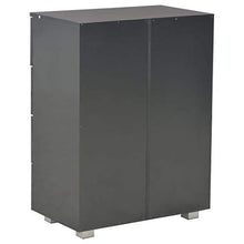 Montloxs Credenza con 8 cassetti, Cassettiera per Armadio, 60x35x76 cm, Nero Lucido