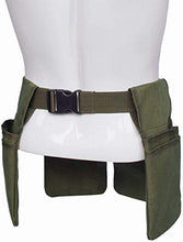 Namvo Borsa porta attrezzi da giardino con tasche, borsa in tela da giardino, kit di accessori da giardinaggio cintura portautensili (verde)