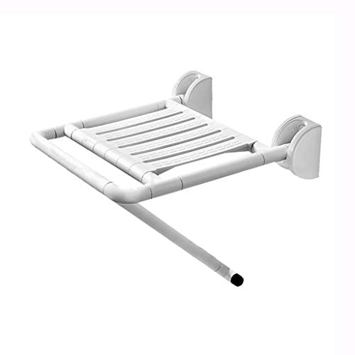 MGMDIAN Sgabello Pieghevole da Bagno - Antiscivolo per Doccia Sedia da Parete Doccia cambiata Sedia da Parete Sedia Sedile Sedile a Parete Accessori da Bagno (Color : White)
