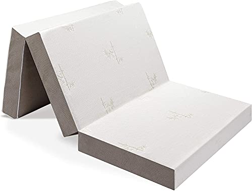 Milliard Materasso Pieghevole Ospiti con Schiuma Viscoelatica -Spessore 15 cm con Rivestimento Removibile Ultra-Morbido e Fondo Antiscivolo (190 cm x 75 cm)