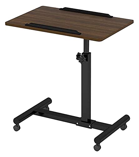 Mobile scrivania Altezza Regolabile Laptop tavola Mobile Computer Desk for Workstation Piccolo Spazio for Computer for Home Office Soggiorno (Color : Black Walnut, Size : 60cm x 40 cm)