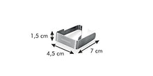 Tescoma 420812 Presto Clip Fermatovaglia 4 Pezzi, Acciaio Inossidabile, Grigio, 11 x 1.8 x 17 cm