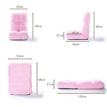 Laishutin Divano Lazy Lazy Sofa Home Office Meditation Reading per Soggiorno e Ufficio (Color : Pink, Size : 21 * 53 * 120cm)