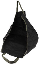 Namvo Porta legna da ardere Tronchi Borsa robusta e robusta in tela con manici per campeggio (nero + verde)