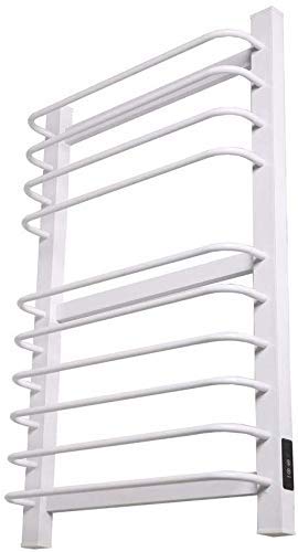 LAN-ZHENS Bagno portasciugamani Fisso Portasciugamani Stand in Alluminio Elettrico Ferroviario Caldo con 10 riscaldata Barre Curve Elettrico Radiatore Collegare Cablaggio 500 x 110 x 800-120W