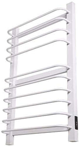 LAN-ZHENS Bagno portasciugamani Fisso Portasciugamani Stand in Alluminio Elettrico Ferroviario Caldo con 10 riscaldata Barre Curve Elettrico Radiatore Collegare Cablaggio 500 x 110 x 800-120W