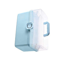 Armadi portatili di medicina di plastica della scatola 3/2 di stoccaggio della medicina blu