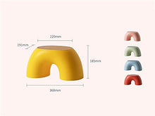 WYB Sgabello Arcobaleno per Bambini in plastica Cartoon Sgabello Anti-Slip Antiscivolo Addensato Sgabello Addensare Sgabello per Adulti 191 * 360 * 185mm,Rosa
