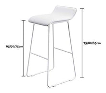 SYLOZ Ristorante Chair Pub Bar for la Prima Colazione Sgabelli Bistro Pianale da Cucina e casa Sgabelli Set di 2 Nordic Contemporanea (Size : 65cm)
