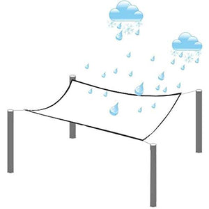 SDFGO Telone Trasparente, 450 G/M² Spessore 0,35 Mm,Tenda da Doccia Telo Impermiabile per Coprire Un Gazebo Esterno per l'inverno,Copertura Piscina(Size:3 * 3m)