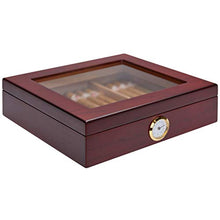 Cigar Humidor, Sigaro Umidificazione della Cassa del Contenitore di Legno Solido Legno di Cedro Humidor Piano di Sigaretta della Vernice (260 * 223 * 65MM),A
