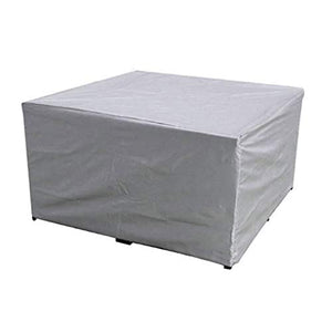 JYSSH Fodere per Mobili da Giardino Copridivano da Esterno Resistente con Coulisse Tavoli da Patio Rettangolari Coperture di Protezione per Sedie Argento,200 * 160 * 80cm