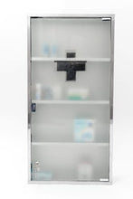 Armadietto per medicinali in acciaio INOX, dimensioni: 80 x 40 cm, di grandi dimensioni