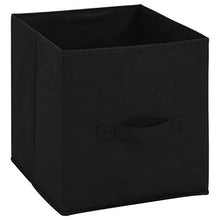 FAMIROSA Armadietto con 4 Cestini in Tessuto Nero 63x30x71 cm in Acciaio
