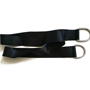 MuZhuo - Cinghie per amaca, 1 paio di cinghie di sospensione, protezione per albero, per altalena, amaca e campeggio, in nylon impermeabile, 150 cm x 5 cm, carico massimo 500 kg, colore: nero