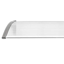 PrimeMatik - Pensilina 200x100cm in policarbonato per Porta o Finestra per Esterno Grigio