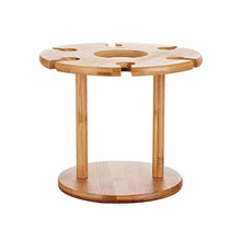 LHQ-HQ Vino Vino Rack di bambù cremagliera casa Soggiorno Vino Rack Display Stand Soggiorno Cucina Calice cremagliera a Testa in Giù