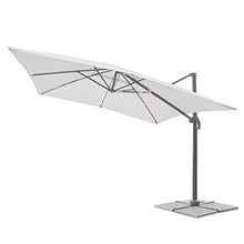 Danieli Ombrellone da Giardino 3x4 | Struttura in Alluminio Grigio Antracite con Chiusura a Soffietto | Telo in Poliestere da 200 gr | Dimensione del Parasole 3x4 mt