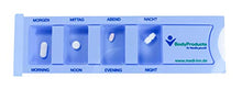10-pc Dispenser-Medicine Medi-Inn Portapillole Portapillole Mit 4 Scomparti - blu, Norm