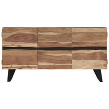 vidaXL Credenza 6 Scomparti Chiusi Resistente Stile Lineare Rustico Affidabile Solida Madia Buffet Mobile da Cucina Salotto Legno Massello di Acacia