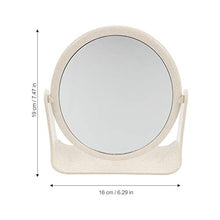 Garneck Specchio per Il Trucco Specchio Bifacciale Rotazione a 360 ° Specchio da Appoggio Specchio da Tavolo Specchio da Tavolo Rotondo Specchio di Bellezza Specchio Cosmetico Fatto a