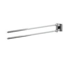 Tiger Onu Portasciugamani a 2 Bracci, Acciaio Inox, Cromato, 4,8 x 5,4 x 44,3 cm