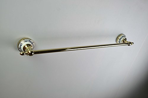 MBYW Moderno Minimalista portasciugamani portasciugamani da Bagno portasciugamani in Lega di Zinco Colore Blu e Bianco Porcellana Singola Asta portasciugamani Hardware Pendente portasciugamani Rack