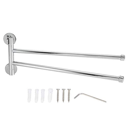 Portasciugamani A Parete,Delaman Porta Asciugamani Girevole Inclinabile Mensola Appendiabiti For Bagno Cucina Camera Da Letto Portasciugamano Per Rotante 2 Tipi 1 Pc (Taglia : Arms)