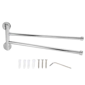 Portasciugamani A Parete,Delaman Porta Asciugamani Girevole Inclinabile Mensola Appendiabiti For Bagno Cucina Camera Da Letto Portasciugamano Per Rotante 2 Tipi 1 Pc (Taglia : Arms)