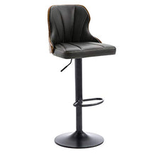 Sgabelli da bar regolabili, sedie girevoli da bar con schienale, altezza del bancone della cucina da pub, per la cucina, bancone della colazione, pub, caffetteria con poggiapiedi ( Color : Black )