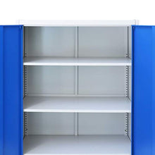 Tidyard Armadio per Ufficio in Metallo,Armadio Schedario- Disponibili in Diverse Misure 90x40x180 cm Grigio e Blu