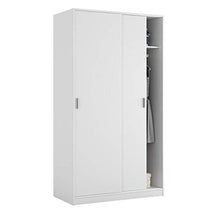 Habitdesign Jenny B01 Armadio Anta Scorrevole, Legno ingegnerizzato, Bianco, 100 x 50 x 200 cm