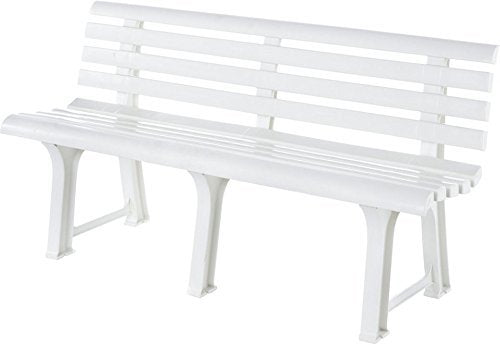 BEST Bregenz 18151400 - Panchina, 145 x 49 x 74 cm, Colore: Bianco