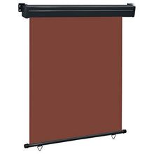UnfadeMemory Tenda Laterale Tende Protettive Resistente all'Acqua ed ai Raggi UV per Terrazzo 140x250 cm Marrone
