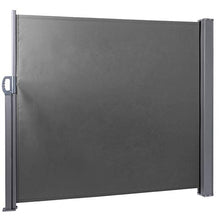 ffu Tenda da Sole, Cortile Laterale Tenda da Sole Retrattile, Grigio Scuro per Uso Domestico Indoor Ed Esterno