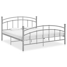 vidaXL Giroletto Grigio in Metallo 140x200 cm