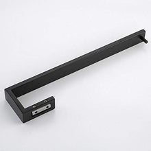 Celbon 35CM Portasciugamani da parete in acciaio inossidabile per bagno Portasciugamani da parete Design semplice (Nero)