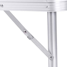 Nicoone 4Ft 100Kg Pieghevole Da Tavolo Cavalletto Camping Partito Picnic BARBECUE Stallo Graden Coperta
